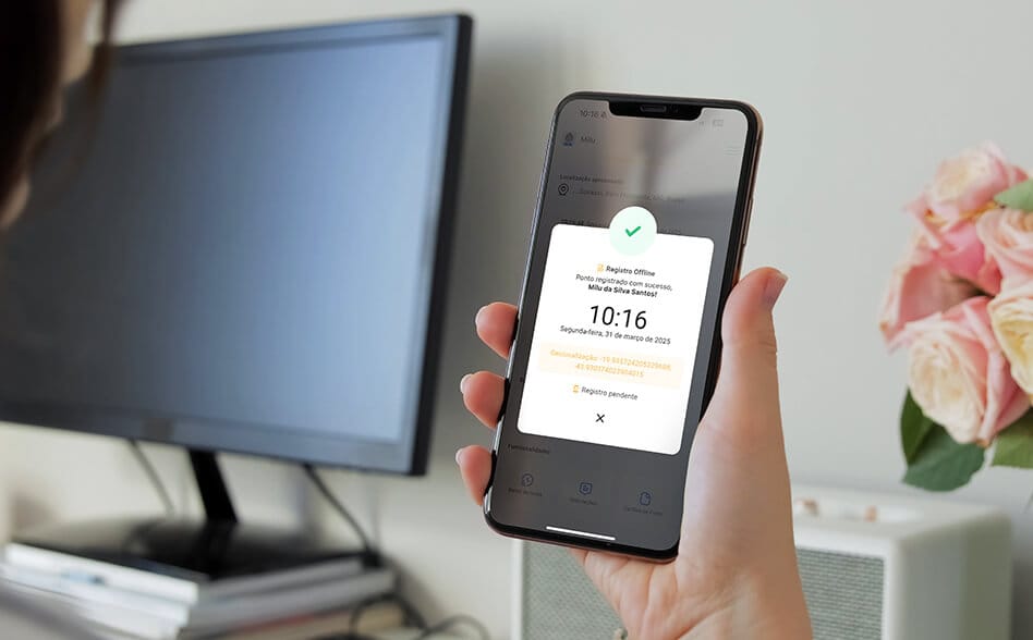 Como funcionao ponto offline com sincronização automática
