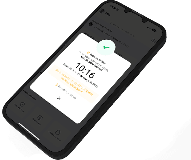 Registro de Ponto offline com sincronização automática