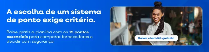 Banner - Checklist escolha do sistema de ponto Banner - Checklist escolha do sistema de ponto